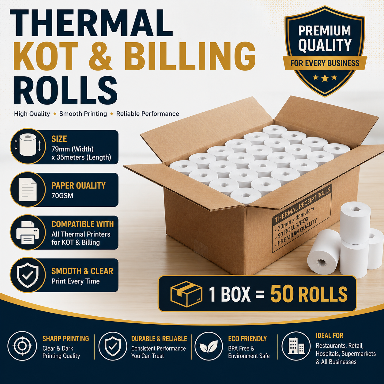 KOT & Thermal Billing Rolls