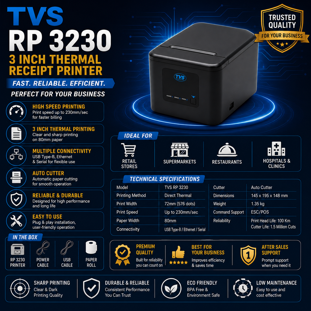 TVS RP 3230 (3 inch Thermal Printer)
