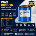 55mm x 300mtr Resin Barcode Ribbon (Pack of 5)